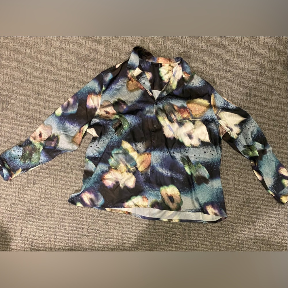 ASOS Floral Button Down Blouse
